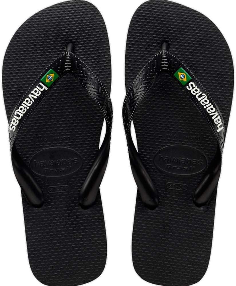 Klapki Havaianas Unisex Brasil-logo (Mini Me) dla dzieci UK 8