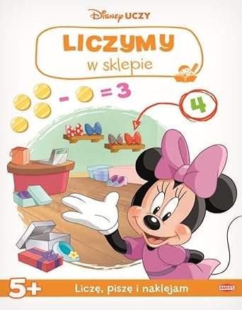 Disney Uczy Minnie Liczymy W Sklepie - okładka książki