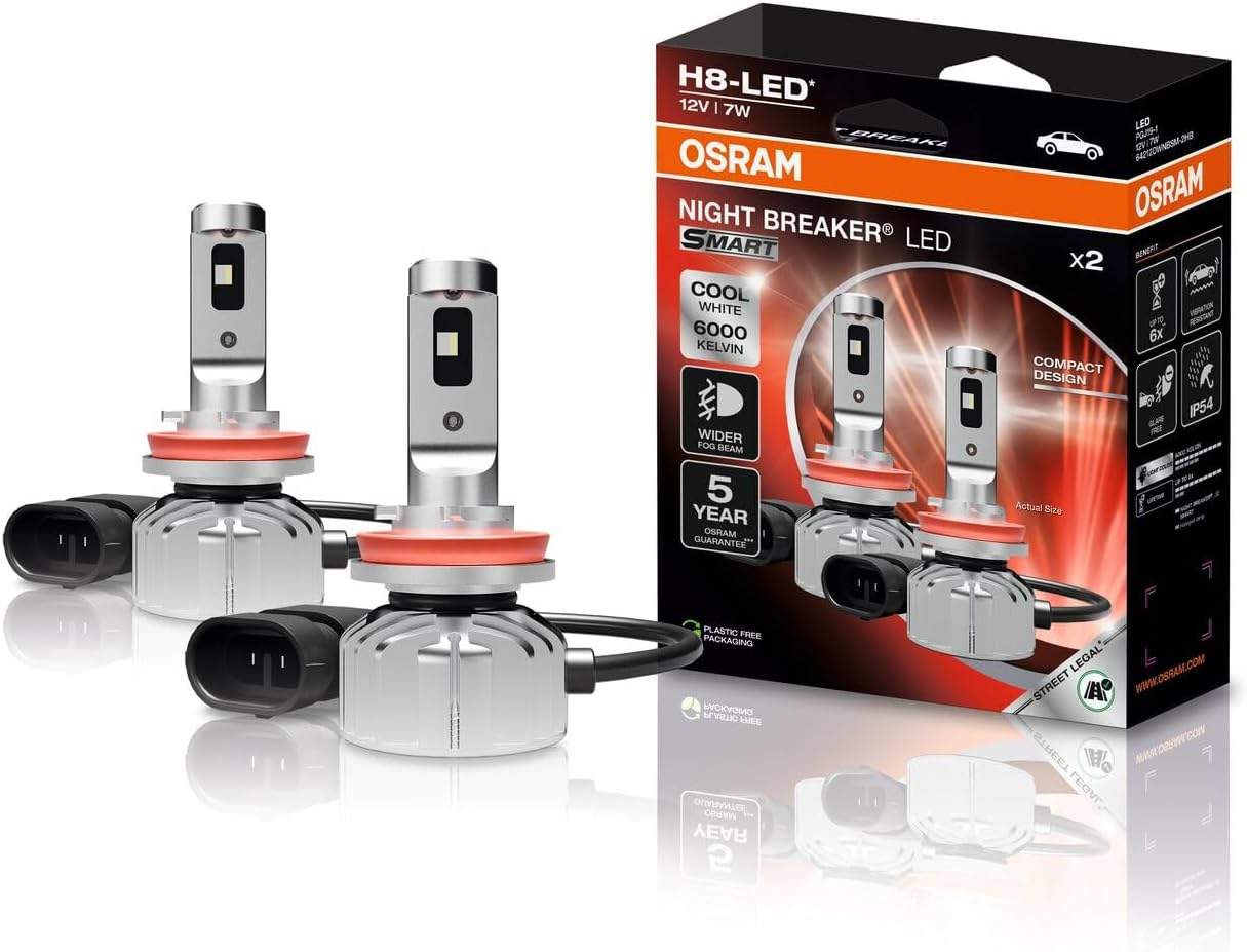 Światła przeciwmgielne LED OSRAM NIGHT BREAKER SMART H8