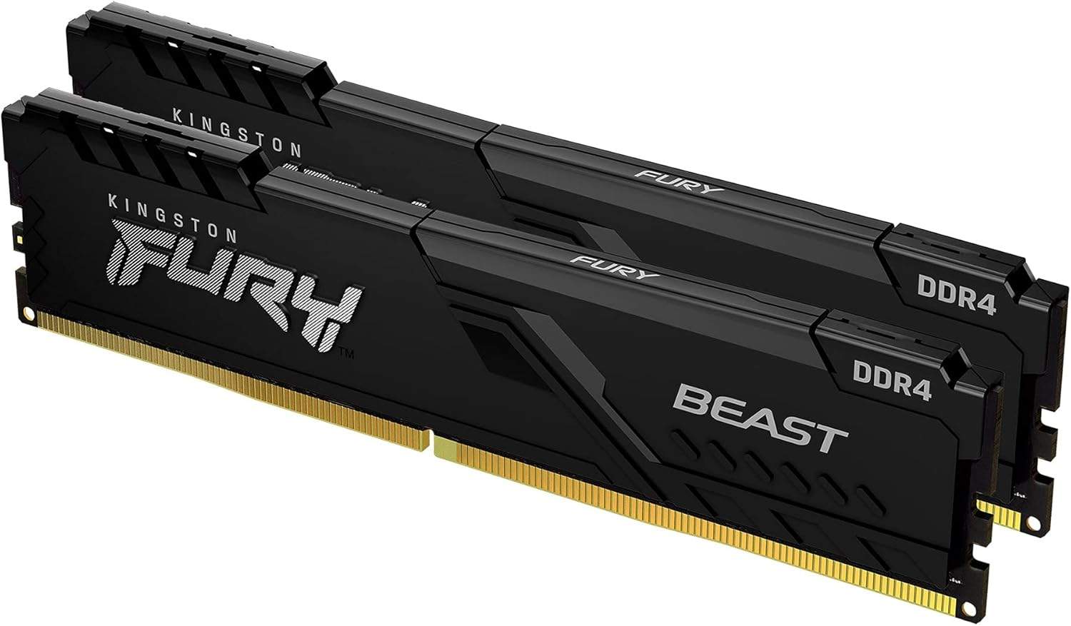 Pamięć RAM Kingston FURY Beast DDR4 16GB podświetlona niebieskim LED