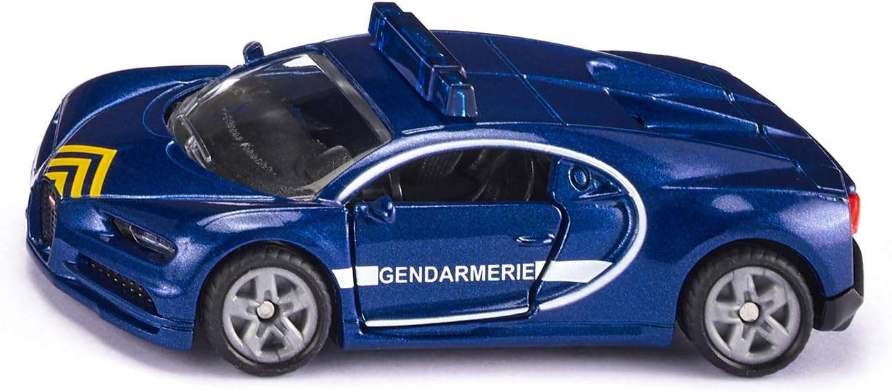 Model radiowozu Bugatti Chiron od Siku