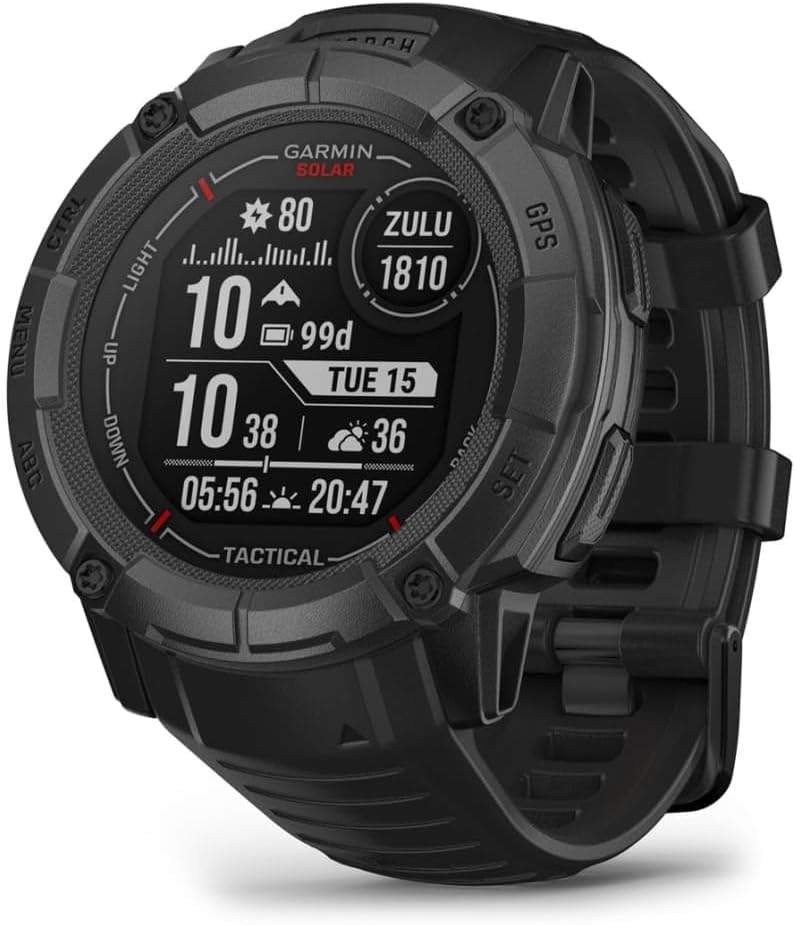 Garmin Instinct 2X Solar – Czarny zegarek z funkcją ładowania solarnego