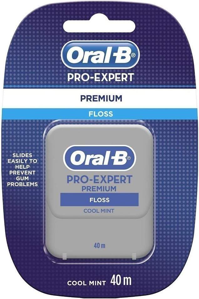 Oral-B Pro Expert Premium nić dentystyczna fajna mięta, 40 m, 3 sztuki (3 x 40 m)