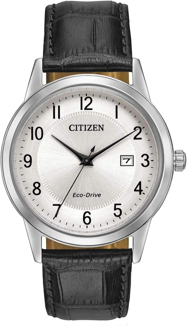 Citizen AW1231-07A czarny zegarek na czarnym pasku