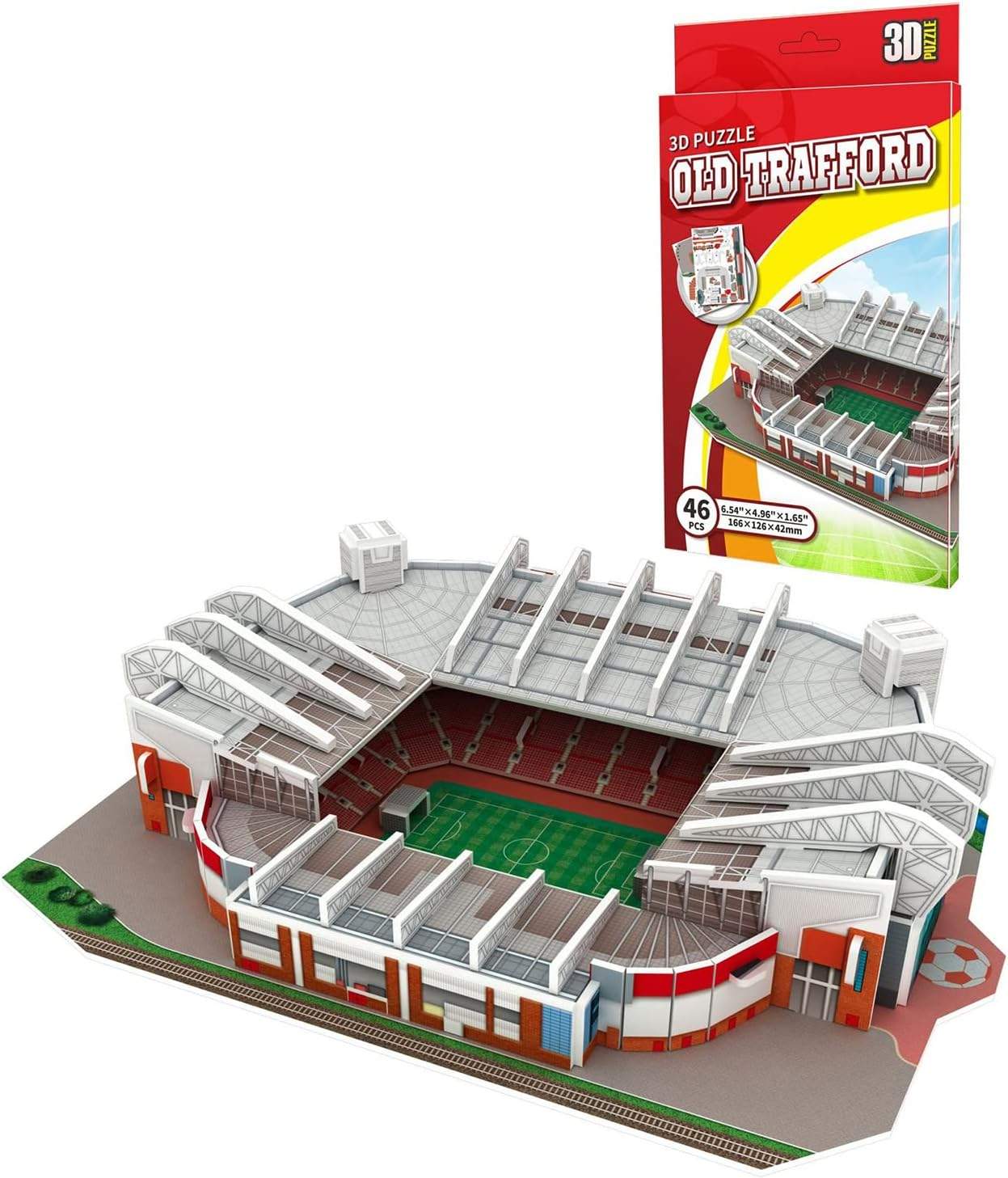 Puzzle 3D Stadion Old Trafford – widok gotowego modelu