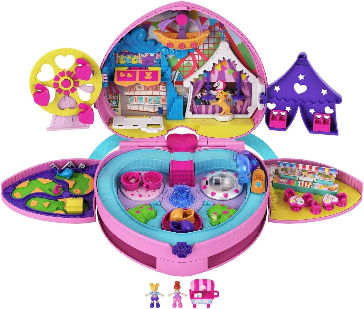 Polly Pocket Plecak Park Rozrywki z lalkami i akcesoriami