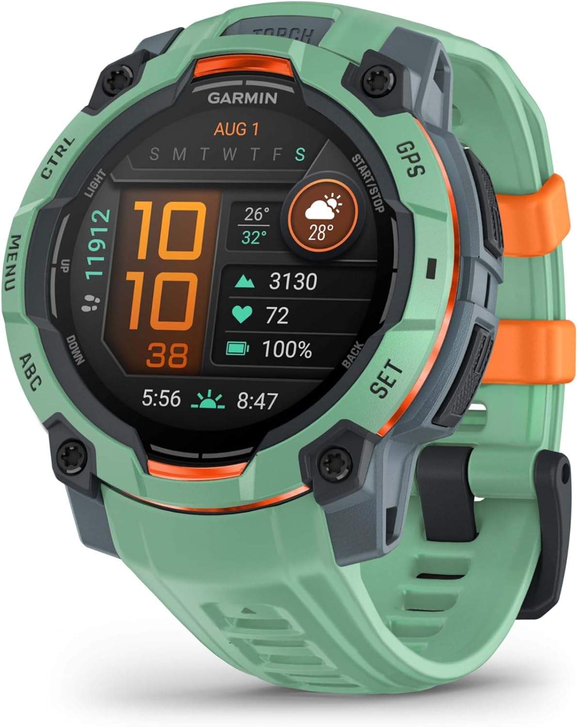 Garmin Instinct 3 na ręce podczas treningu