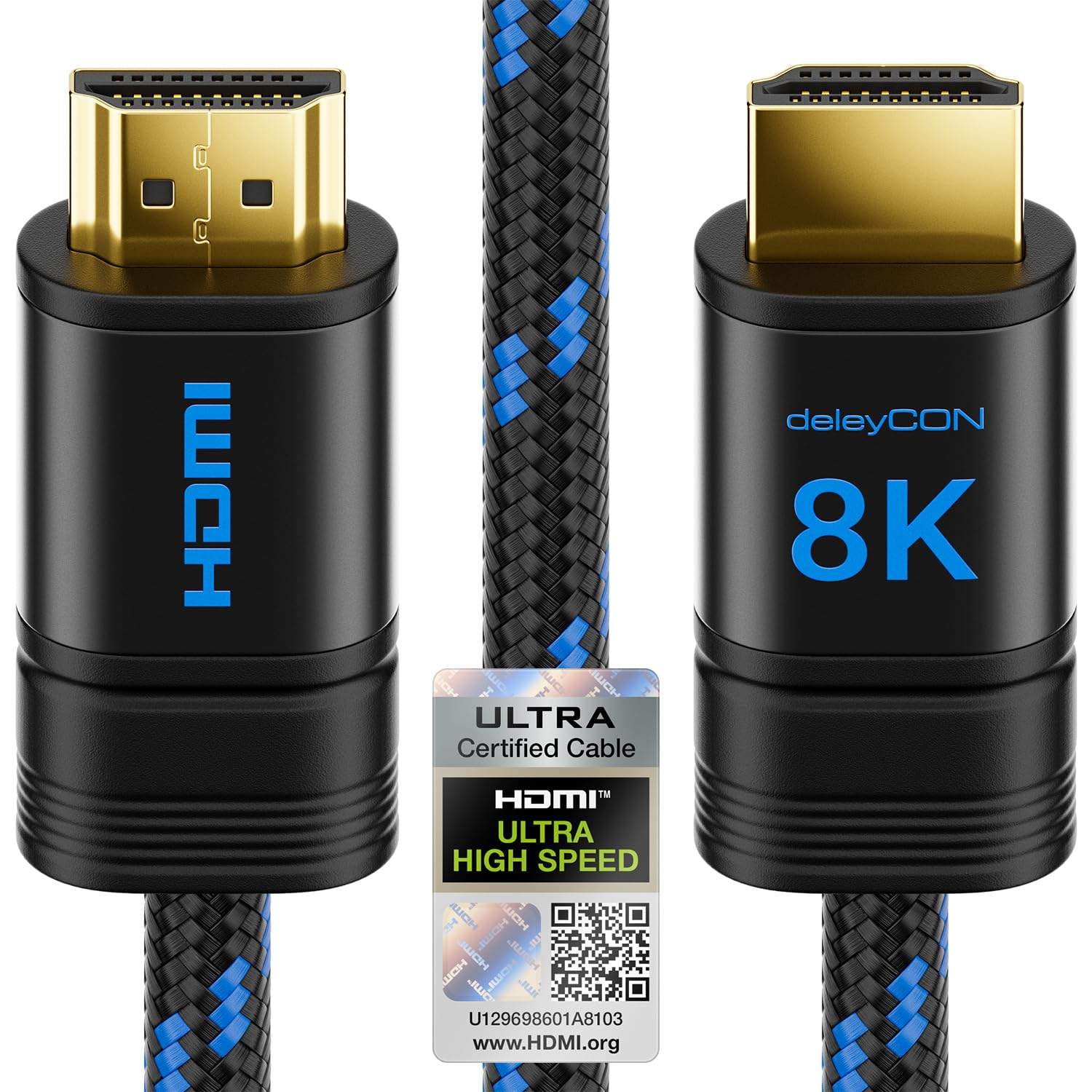 Kabel HDMI 2.1 deleyCON 2m