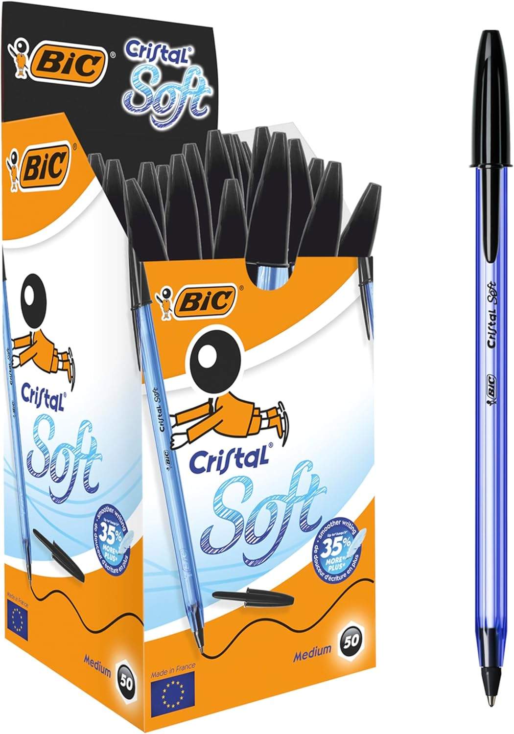 Zestaw 50 długopisów BIC Cristal Soft