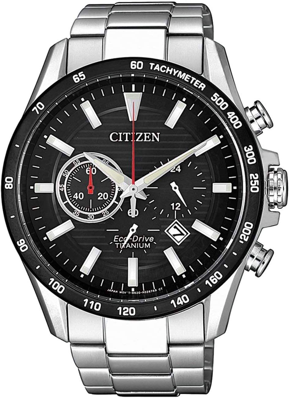 Citizen Eco-Drive – elegancki zegarek męski z kopertą z tytanu