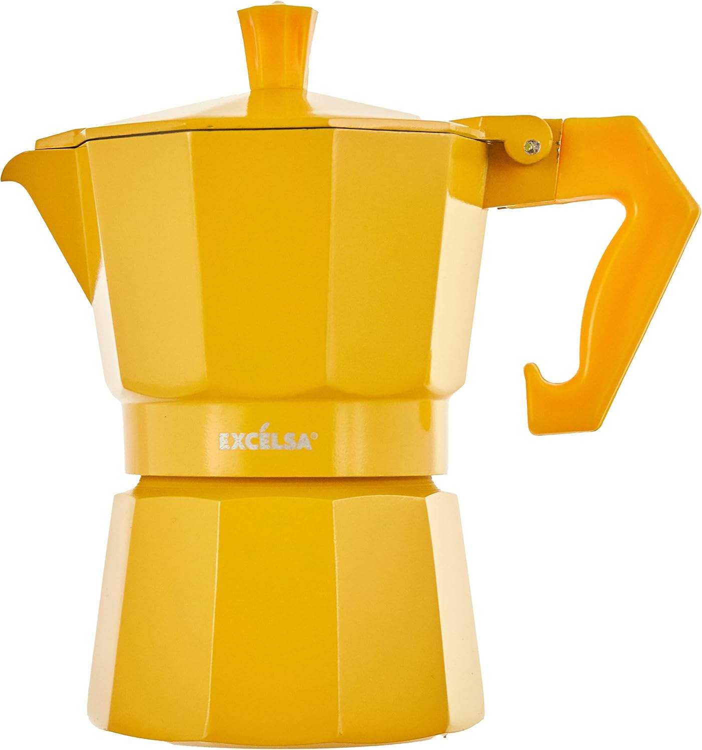 Excèlsa Chicco Color dzbanek do espresso w kolorze żółtym