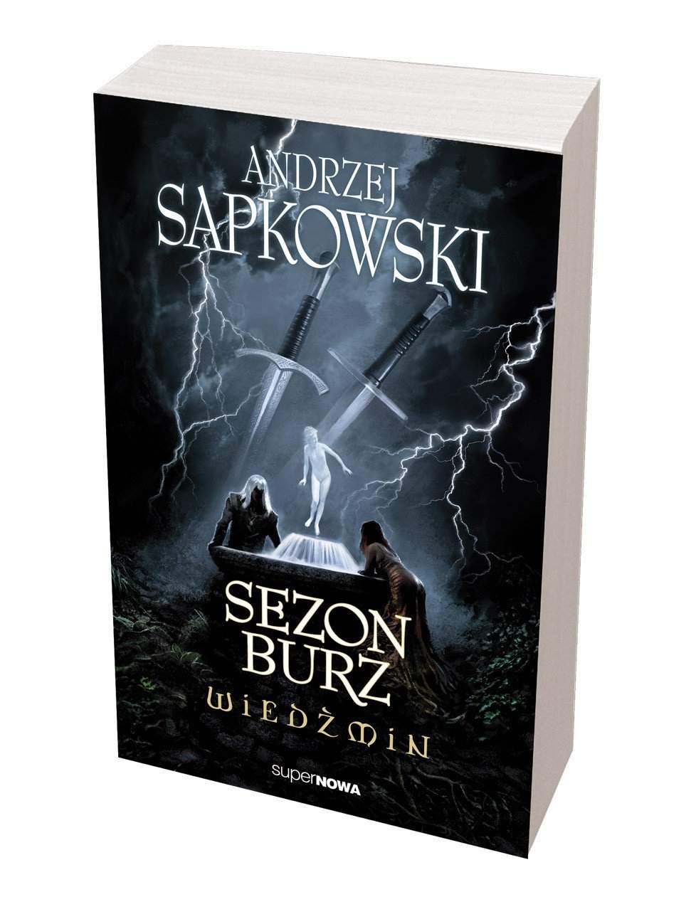 Okładka książki Sezon burz z wizerunkiem Geralta