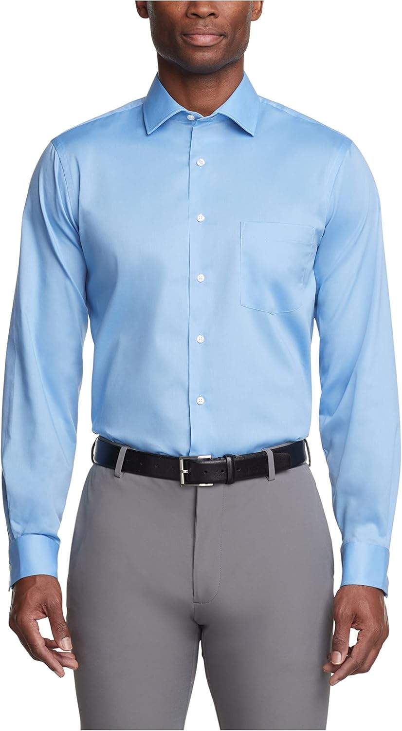 Elegancka koszula męska Van Heusen Big Fit Flex Solid Spread Collar