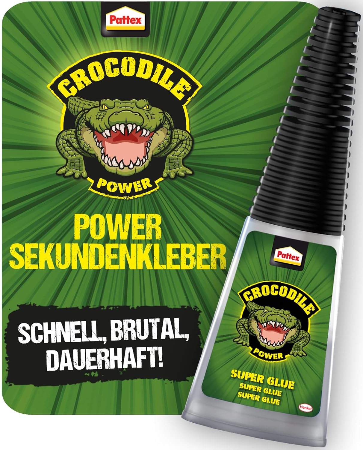 Pattex Crocodile Power – Klej błyskawiczny w akcji