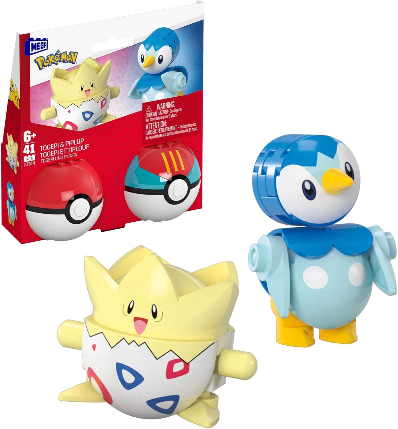 Zestaw konstrukcyjny MEGA Pokémon Togepi i Piplup