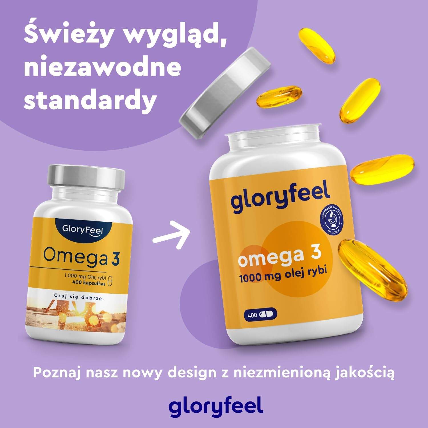 Omega 3 GloryFeel w dużym opakowaniu