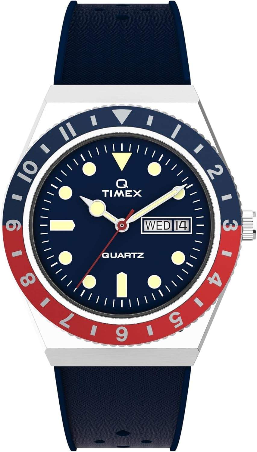 Timex 38 mm Q Diver Inspired - elegancki zegarek ze stali nierdzewnej