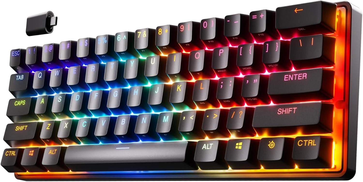 SteelSeries Apex Pro Mini – zbliżenie na klawiaturę