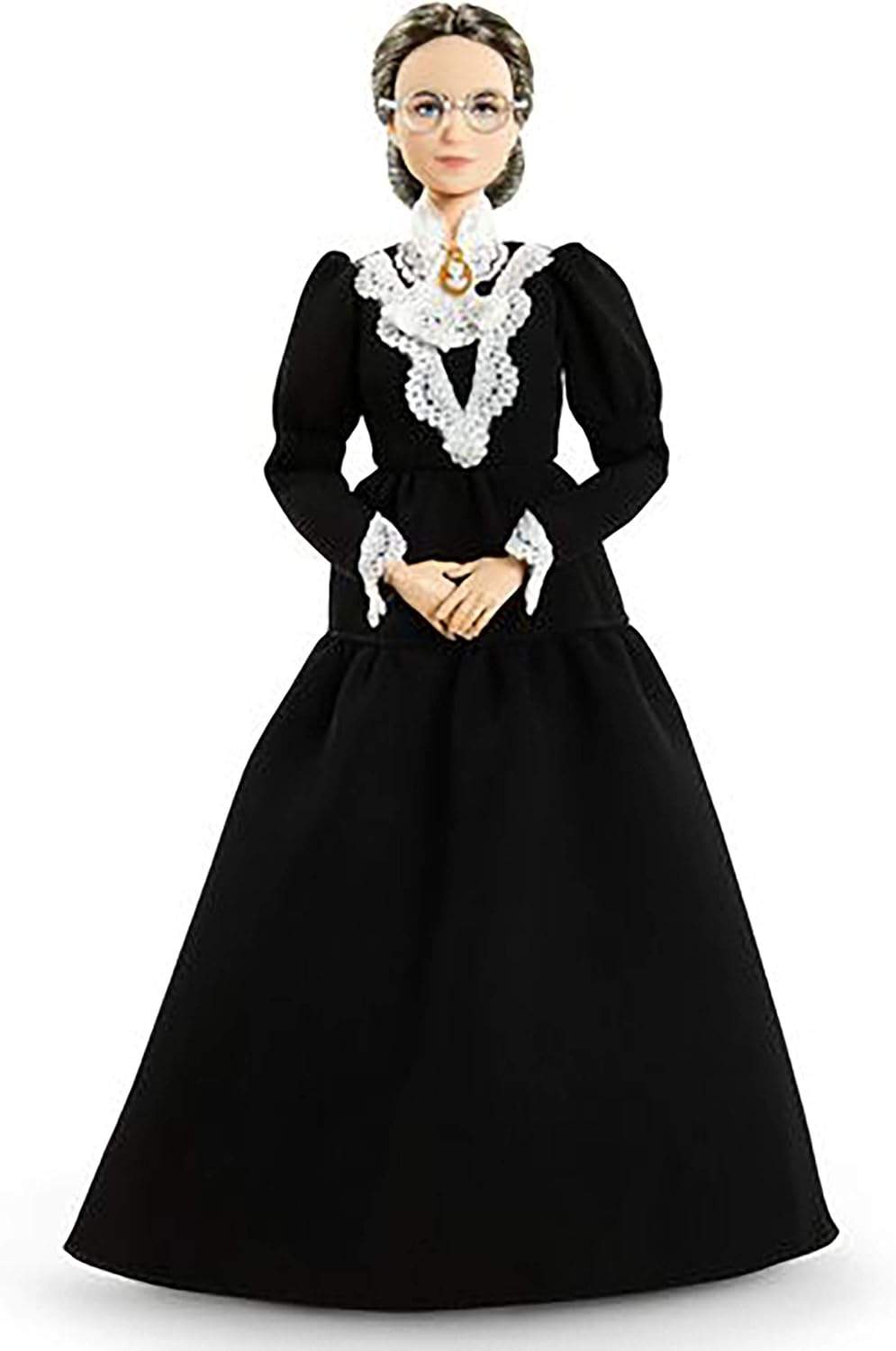 Susan B Anthony Barbie w pełnym stroju historycznym