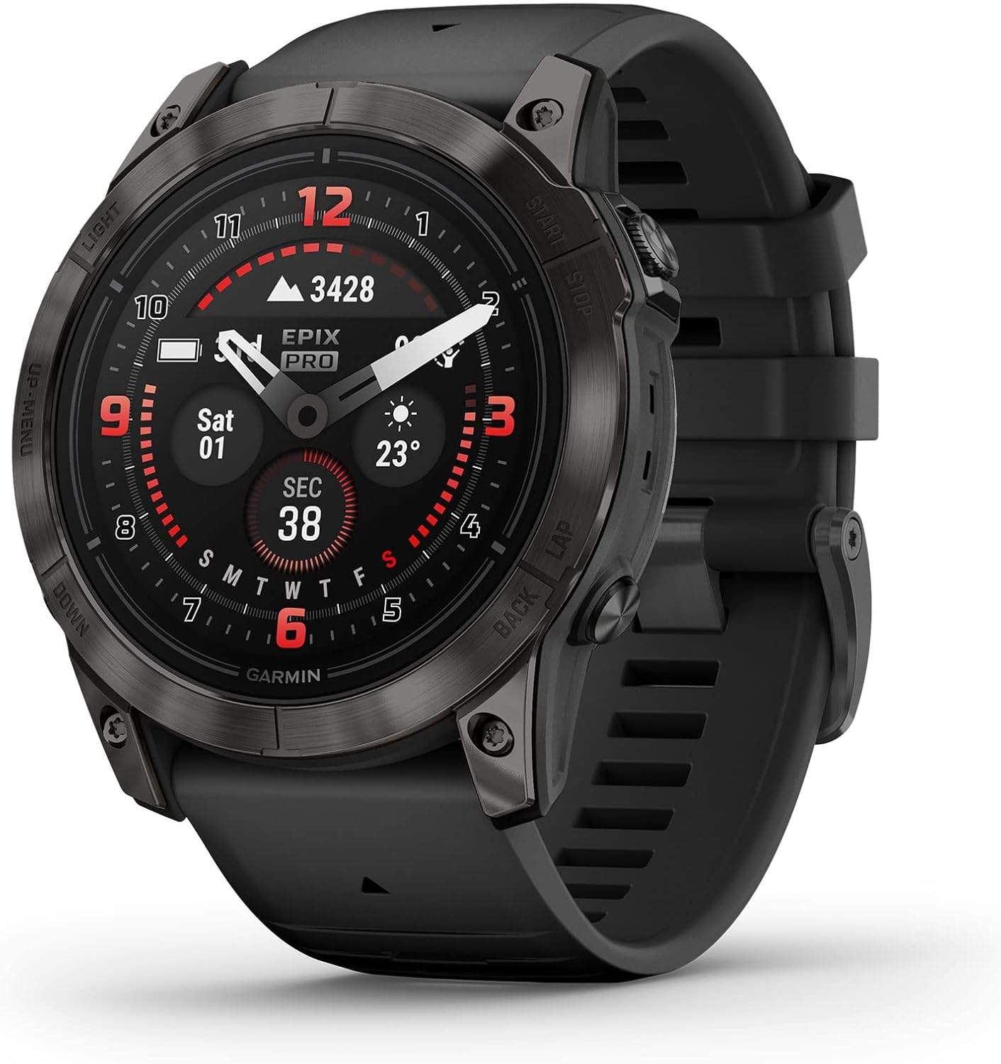 Garmin epix Pro (Gen 2) Sapphire Edition – Czarny smartwatch