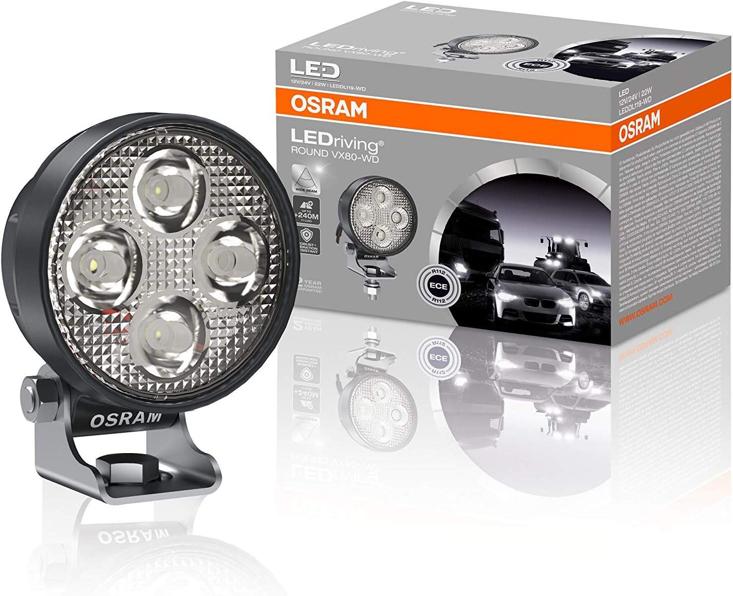 OSRAM Round VX80-WD – Dodatkowe światła drogowe