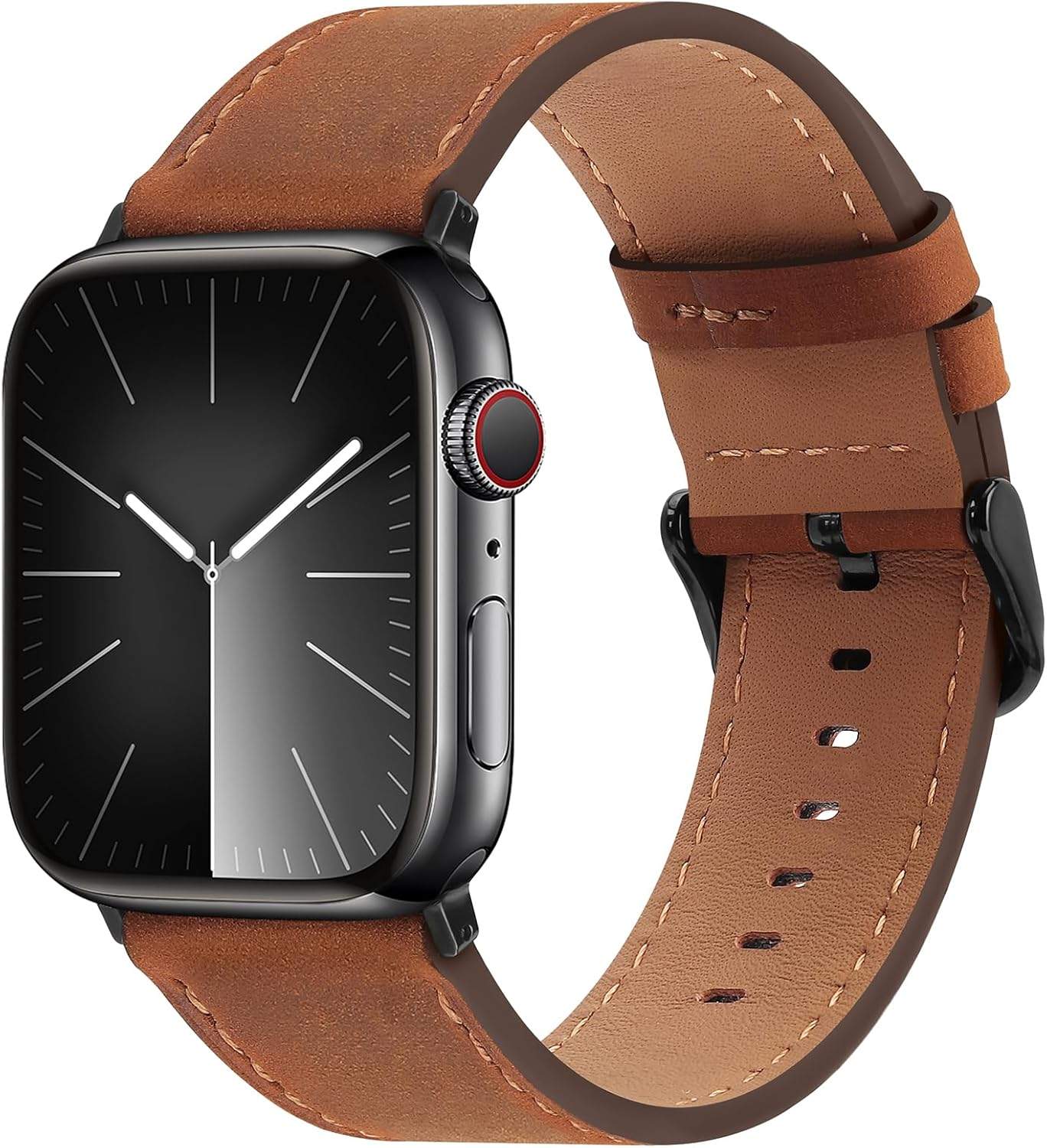 Elegancki pasek z prawdziwej skóry Bisikor dla Apple Watch