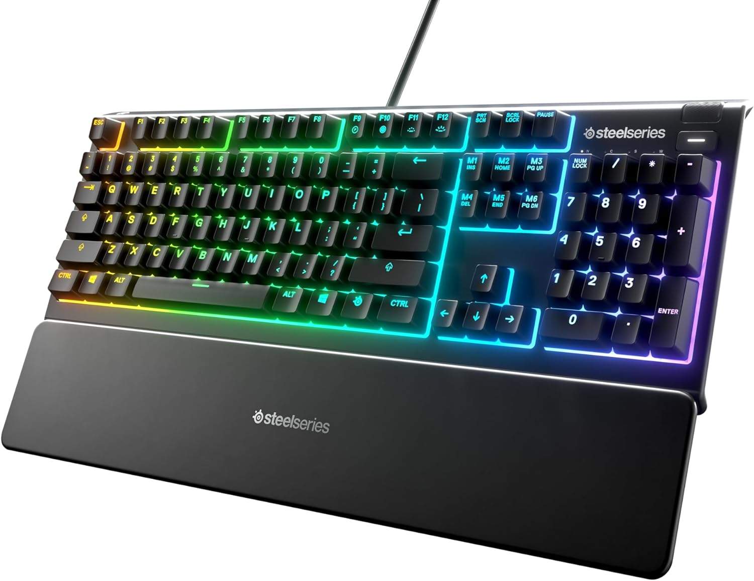 SteelSeries Apex 3 z wielobarwnym podświetleniem