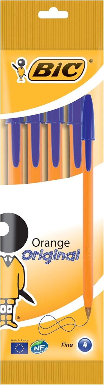 Długopisy BIC Orange Original Fine w opakowaniu 4 sztuk