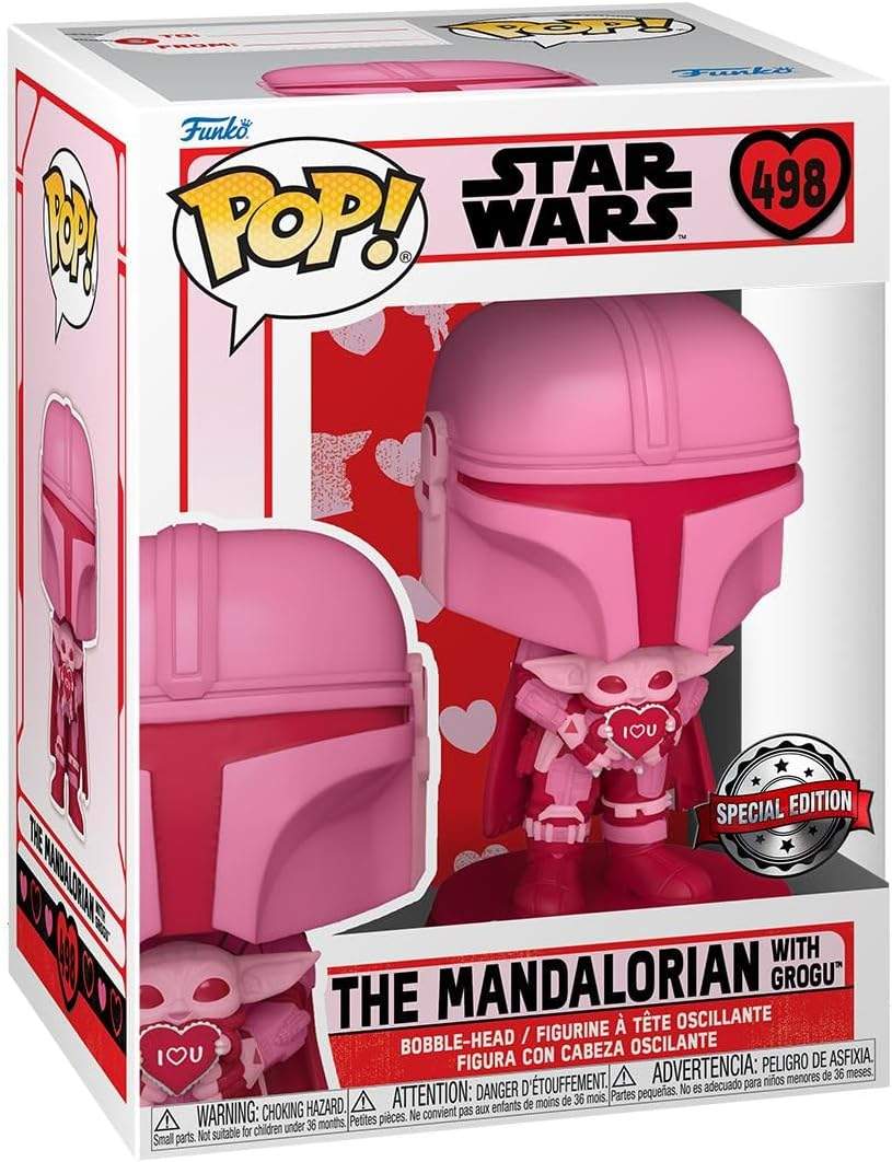 Funko POP! Star Wars: Mandalorian z Grogu – Ekskluzywna Figurka na Walentynki