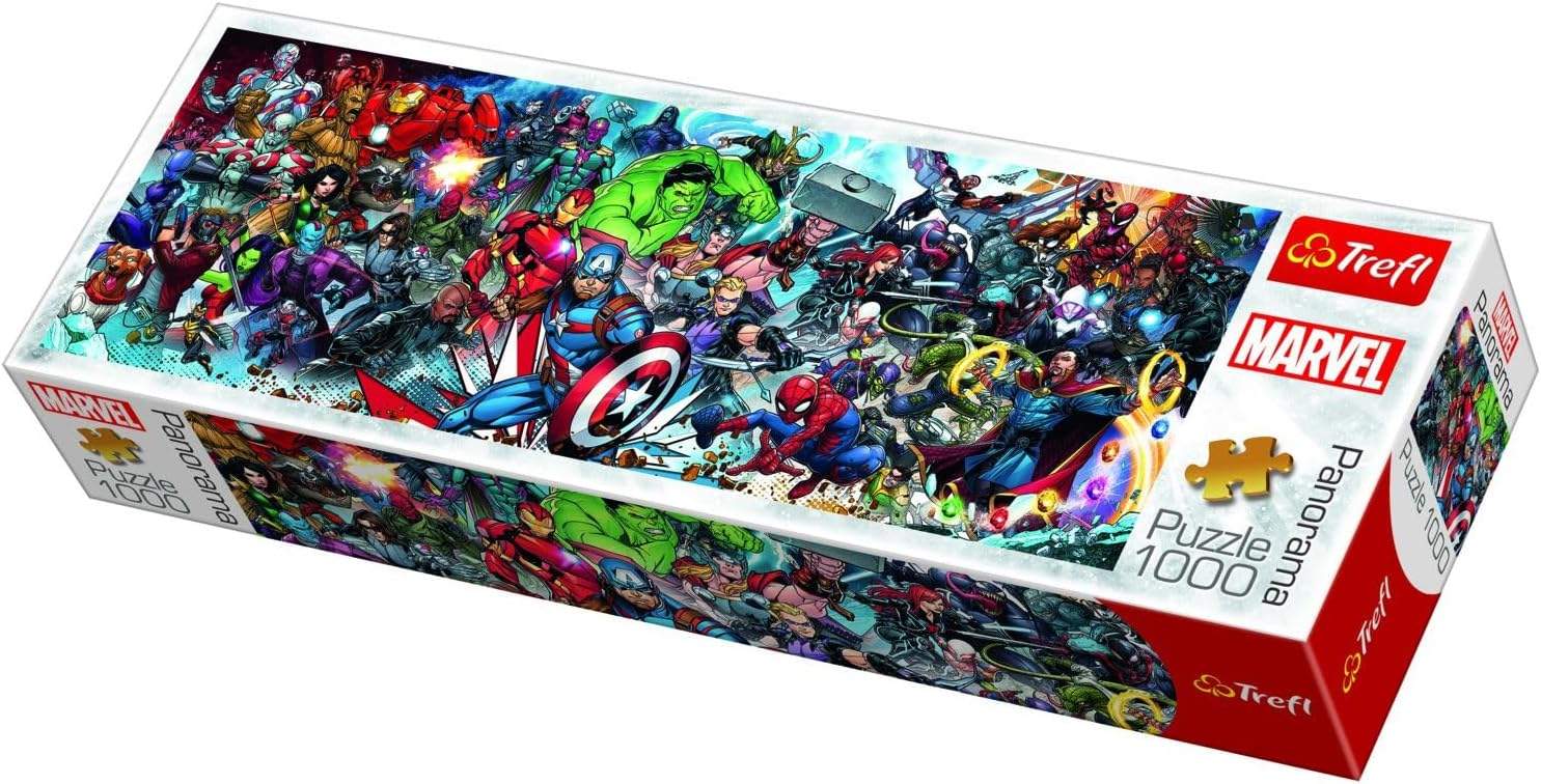 Puzzle Panoramiczne Marvel 1000 Elementów Trefl