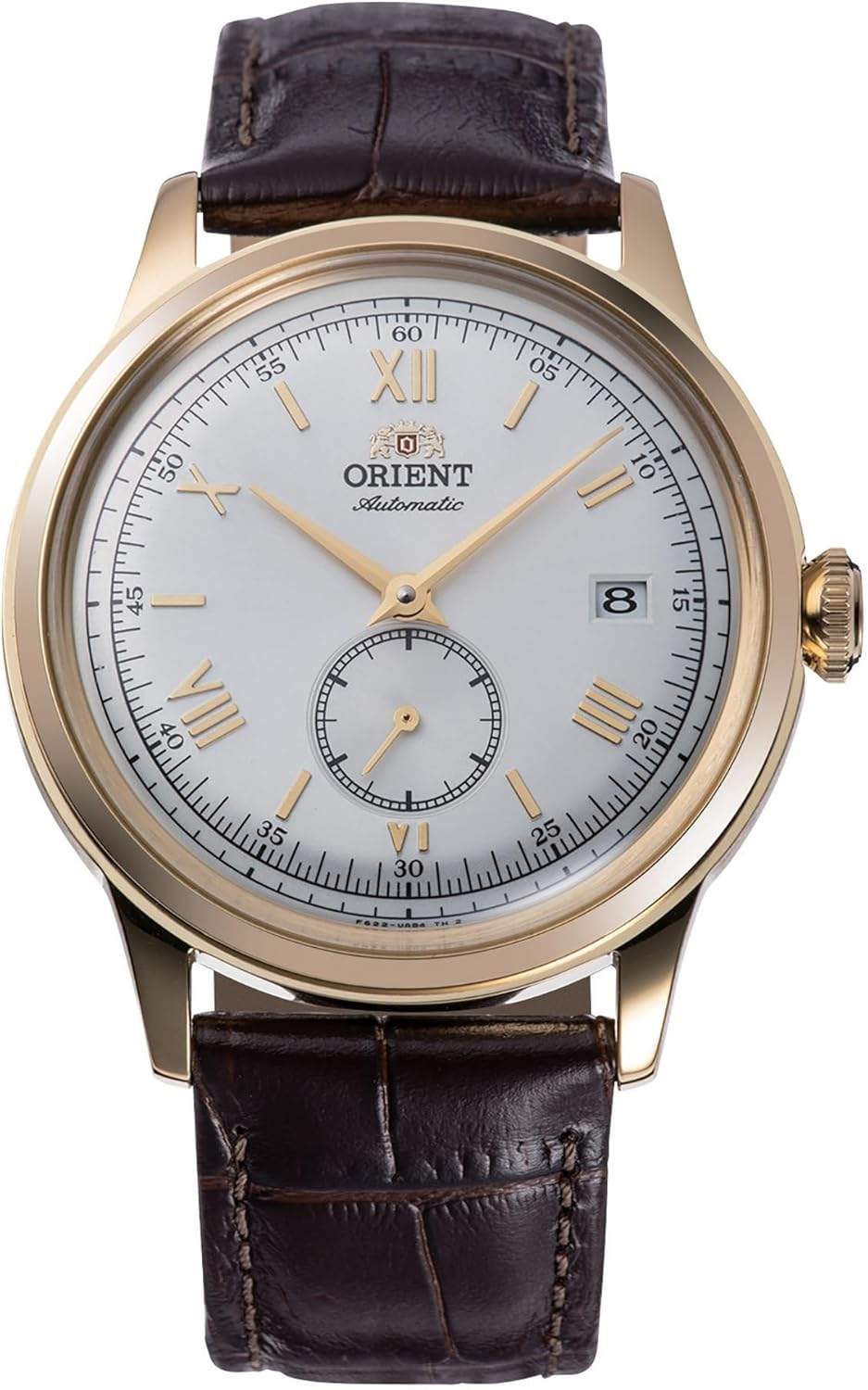 Orient Bambino Version 7 - Złota koperta i biały cyferblat