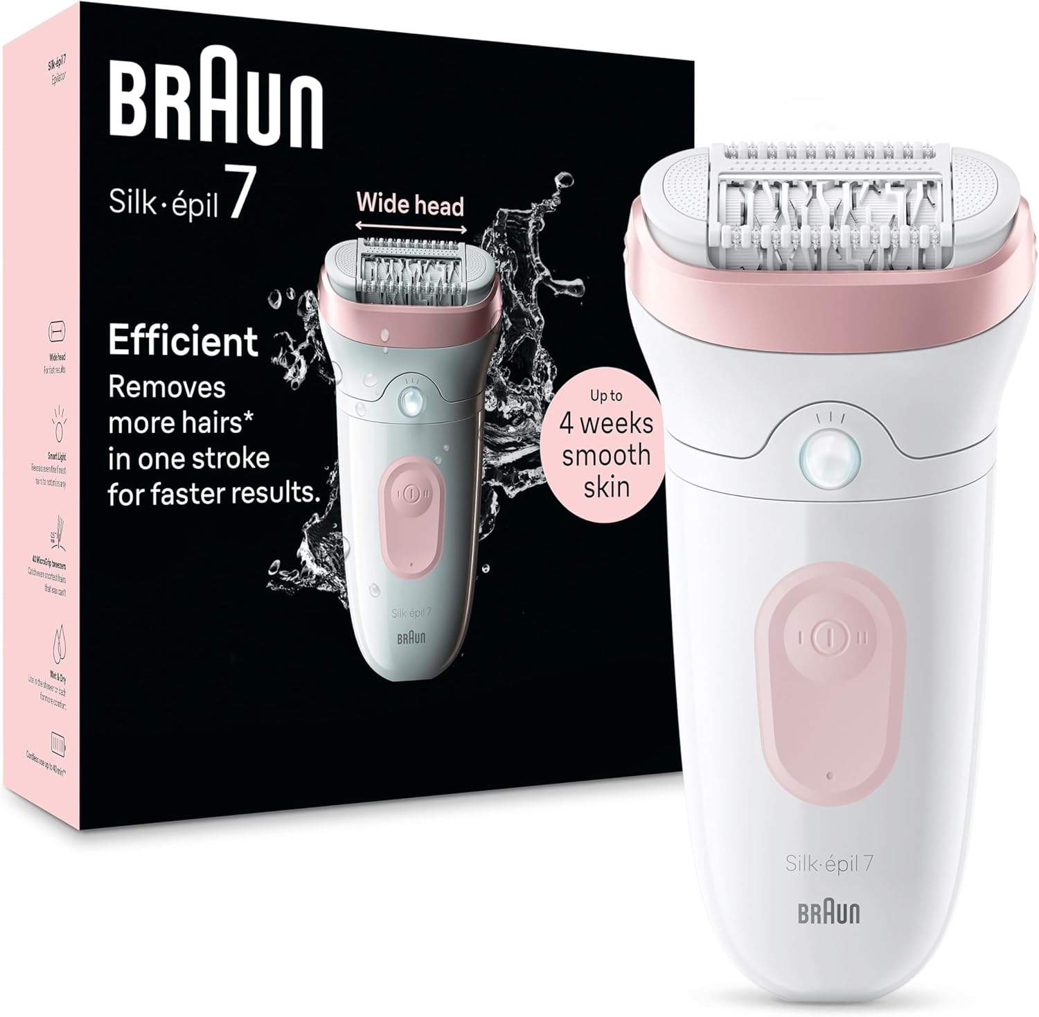 Depilator Braun Silk·Épil 7 w białym kolorze