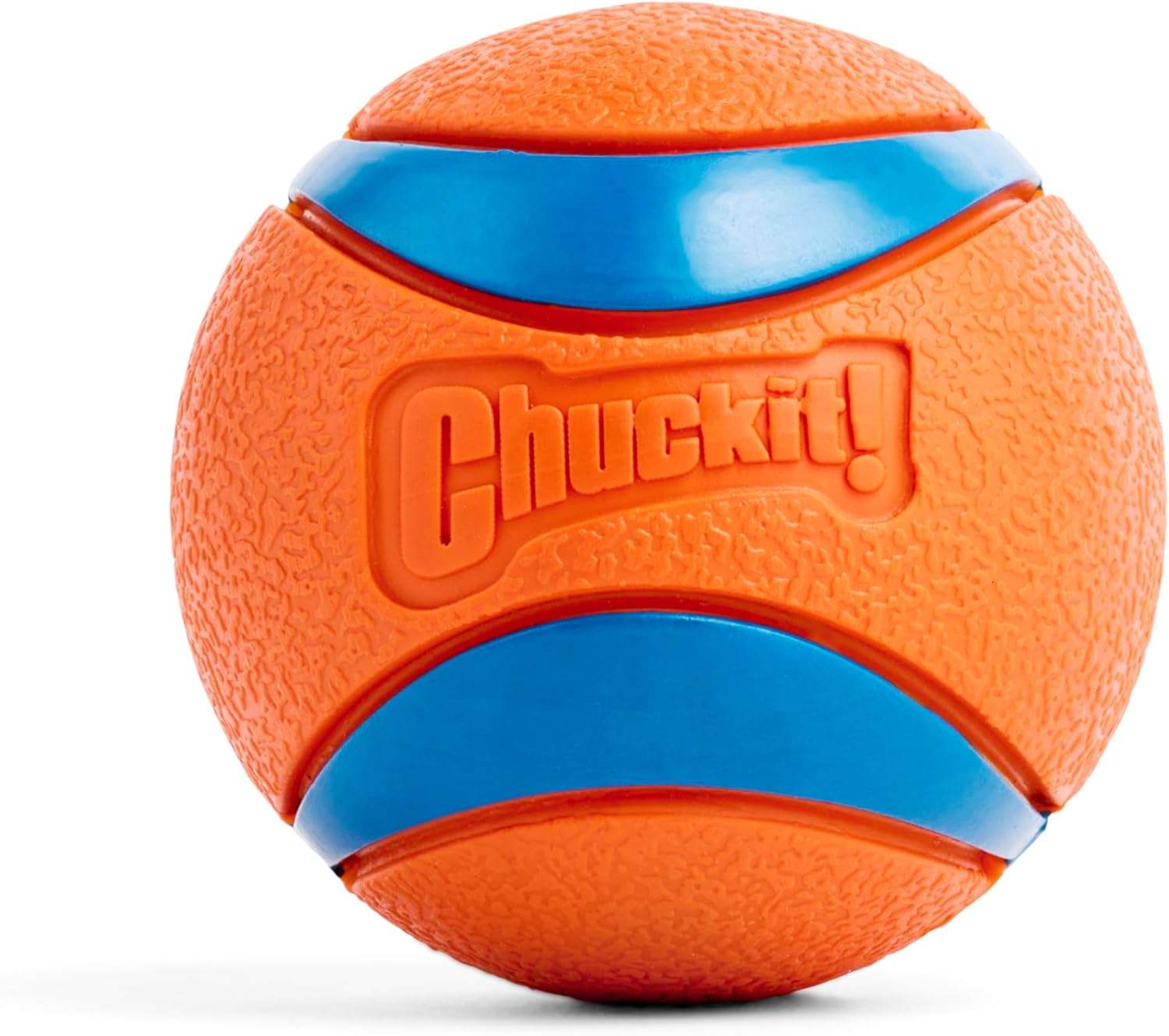 Chuckit! Ultra Ball Piłka do Zabawy dla Psa, Niebieski/Pomarańczowy, L/Ø 7.8 cm