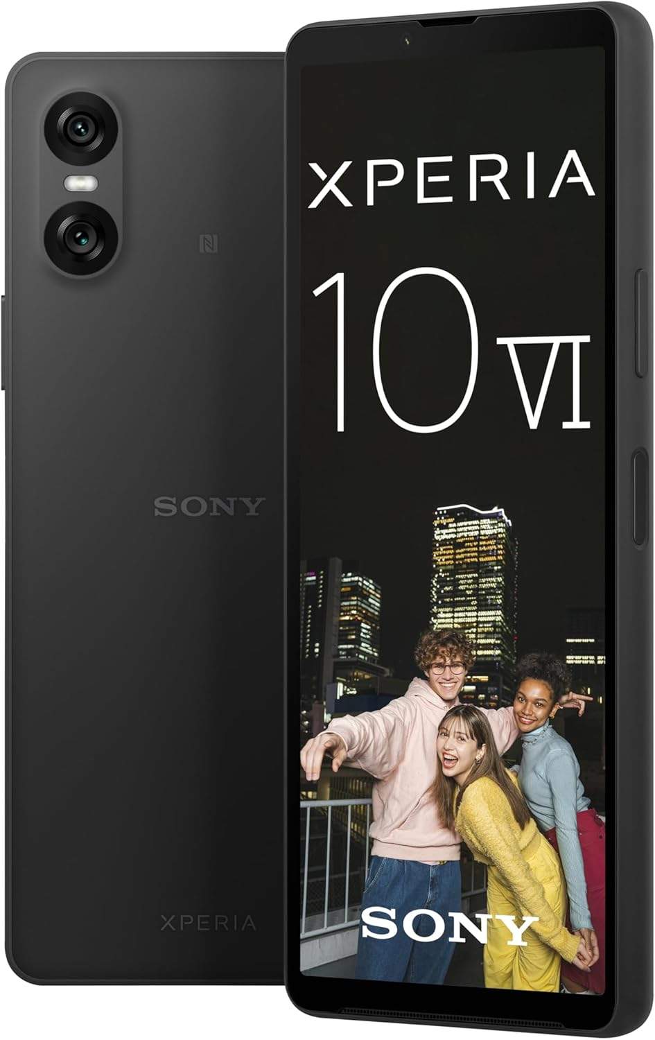 Sony Xperia 10 VI czarny widok z przodu