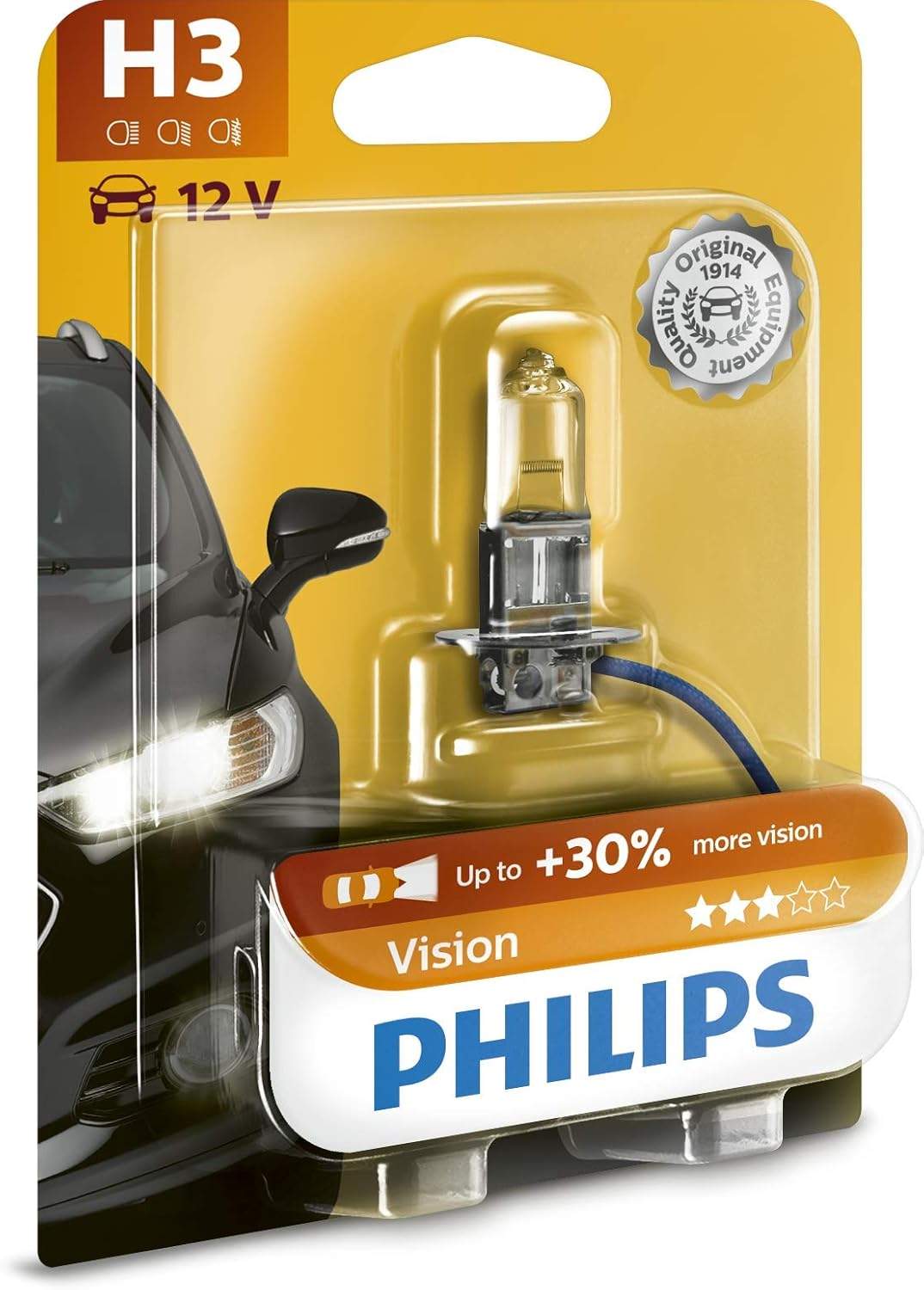 Żarówka samochodowa Philips Vision w opakowaniu