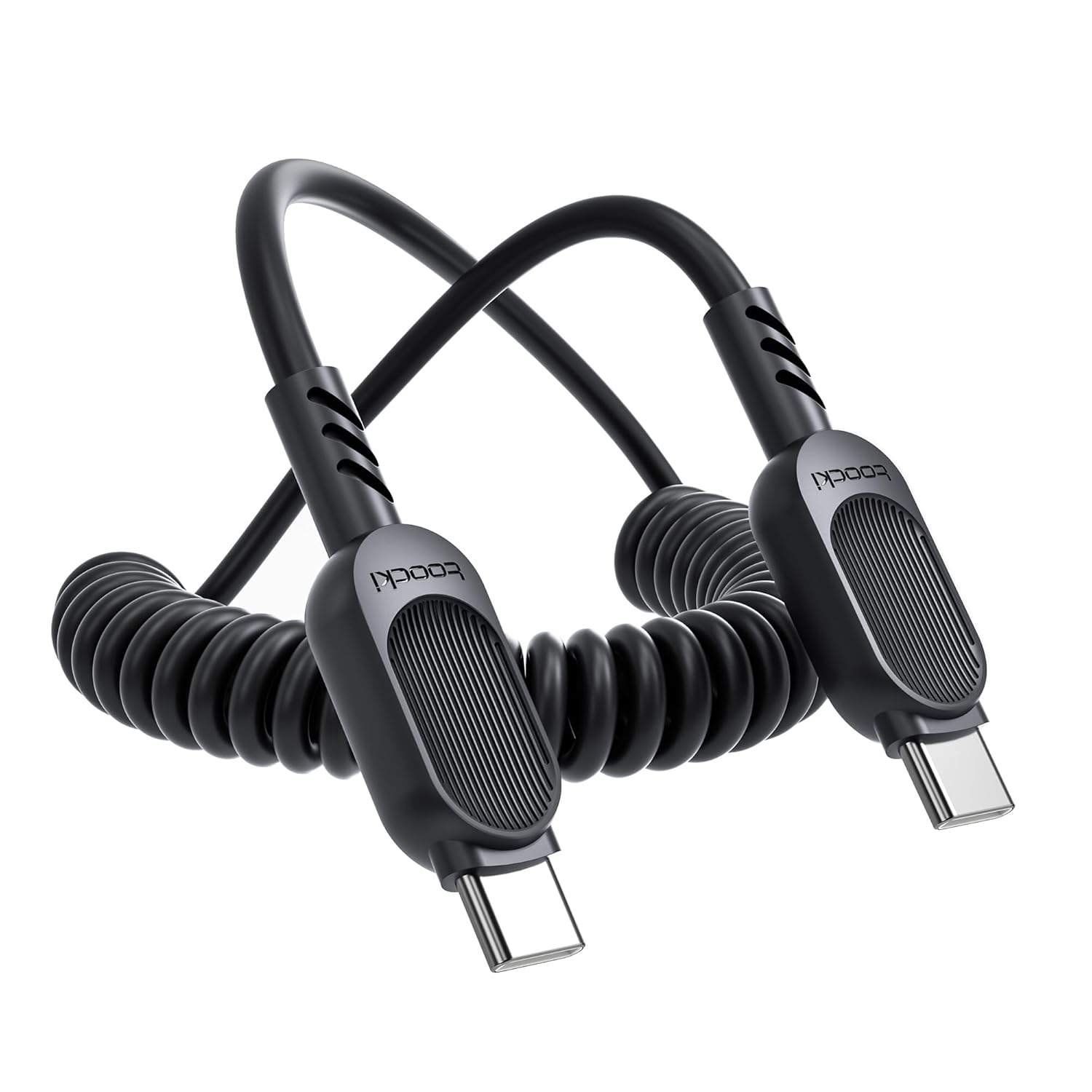 Spiralny kabel USB C do USB C 100W marki toocki