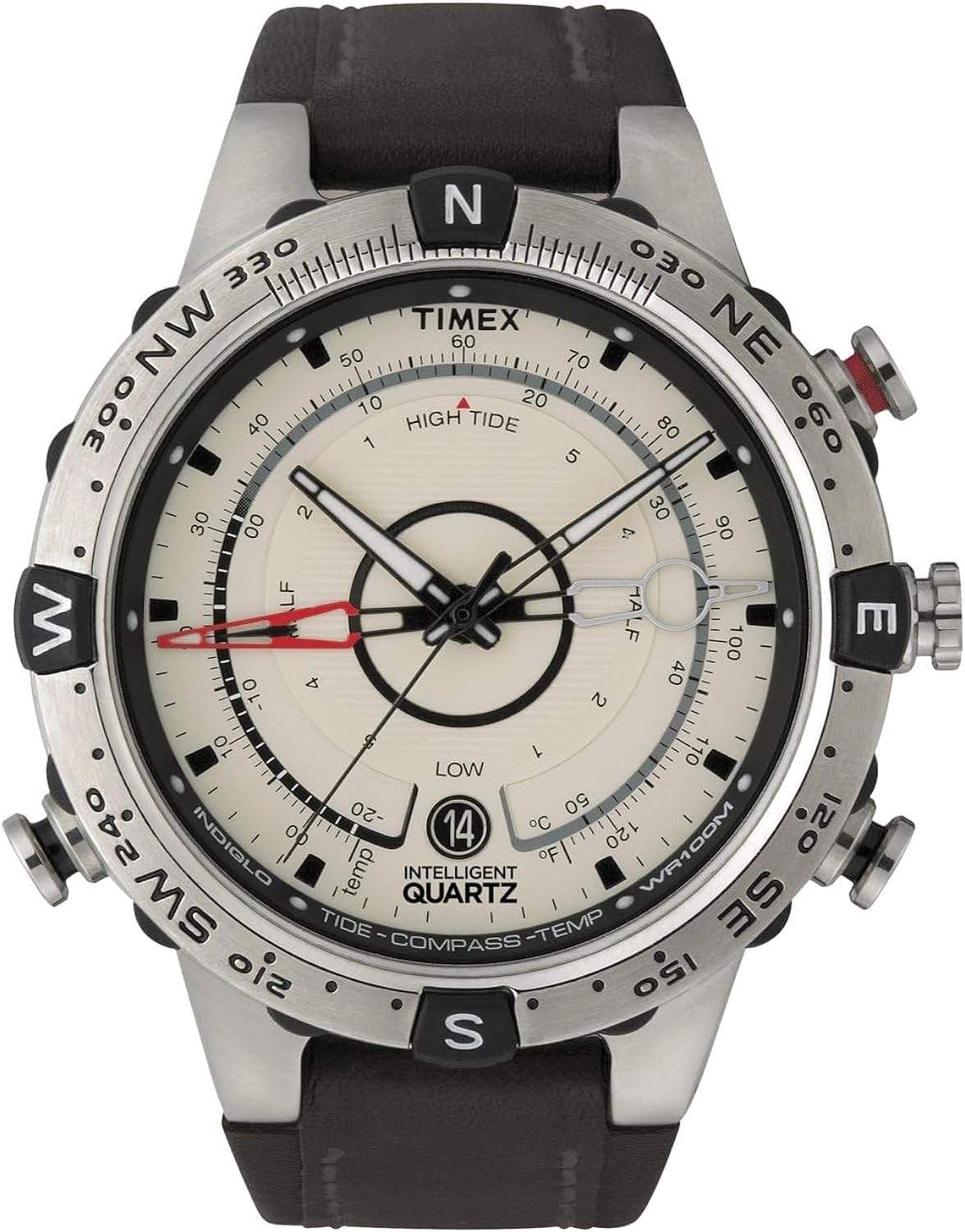 Timex Inteligentny Zegarek Męski Tide-Temp-Compass 45 mm - Widok z przodu