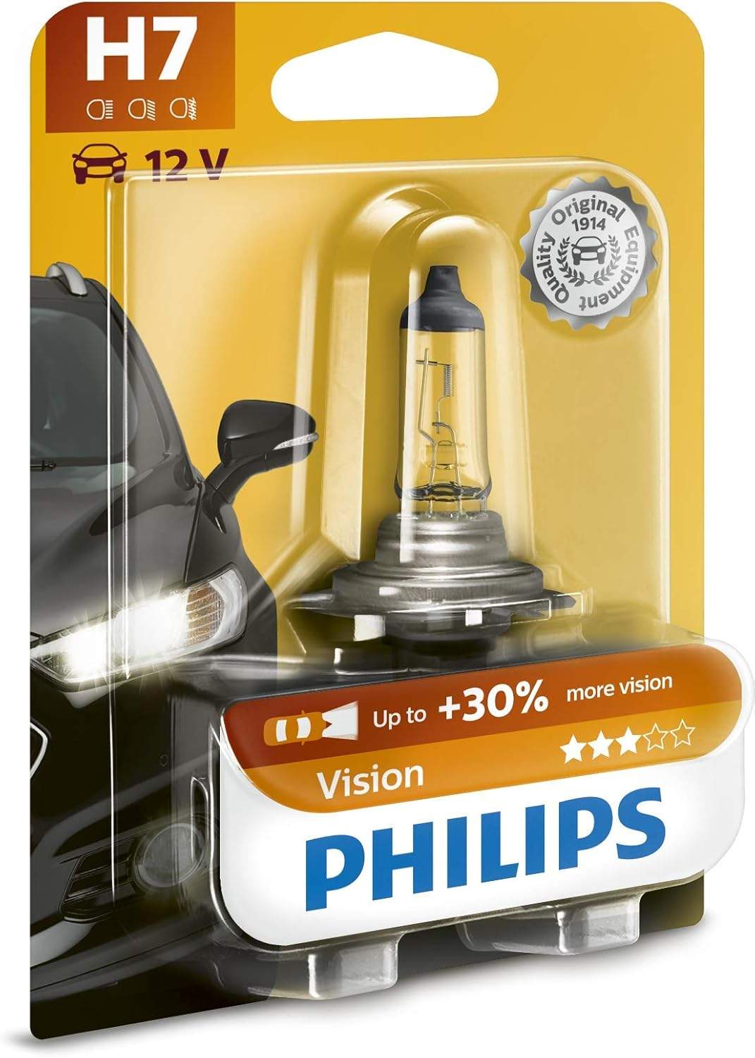 Philips 0730025 Żarówka Samochodowa H7 12V 55W – Widok z bliska