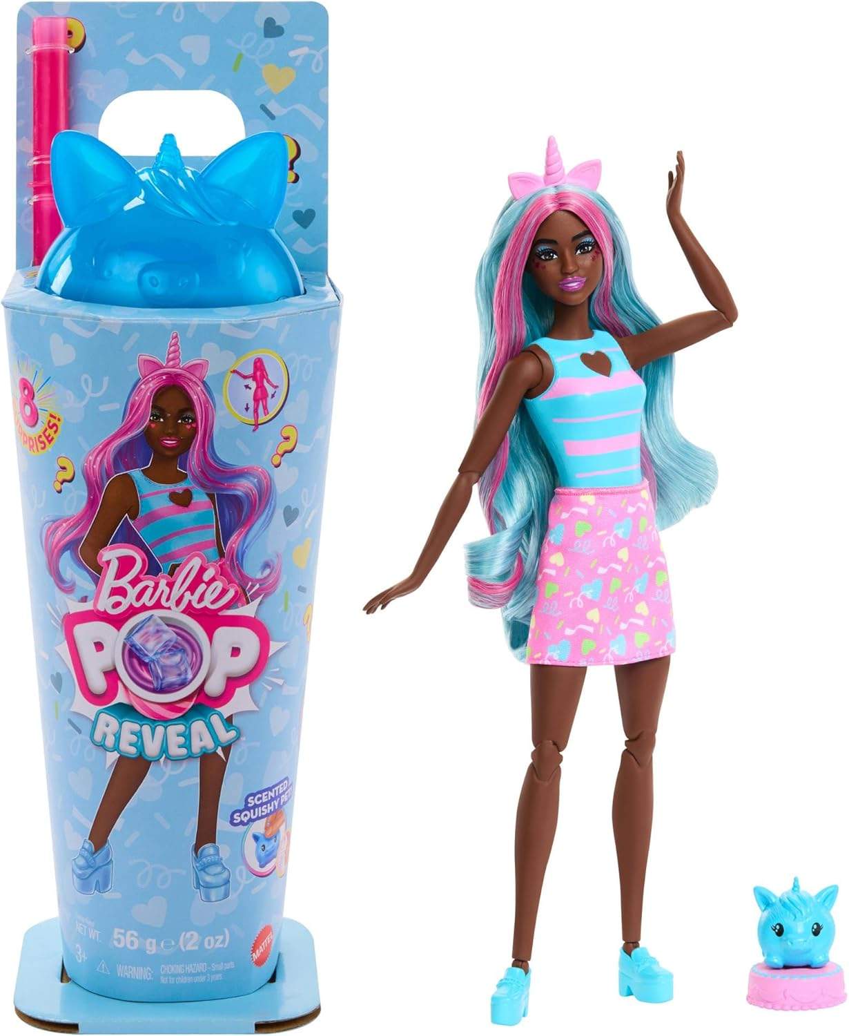 Barbie Pop Reveal zestaw z kubkiem i niespodziankami