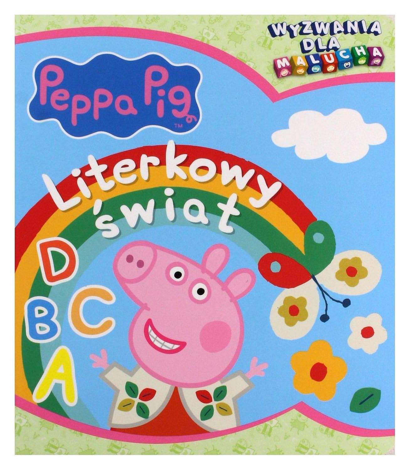 Świnka Peppa - Literkowy Świat - Kolorowa okładka książki