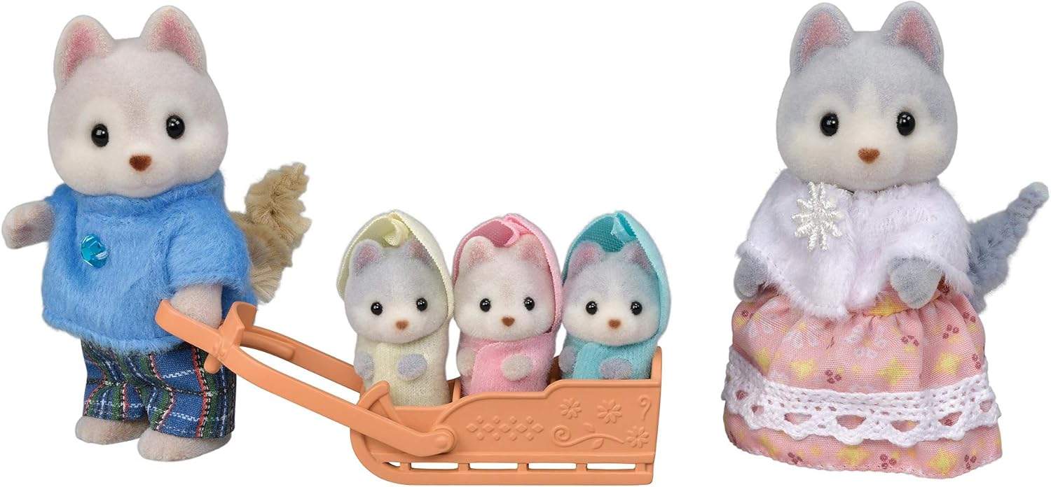 Sylvanian Families Rodzina Husky - Zestaw do Zabawy