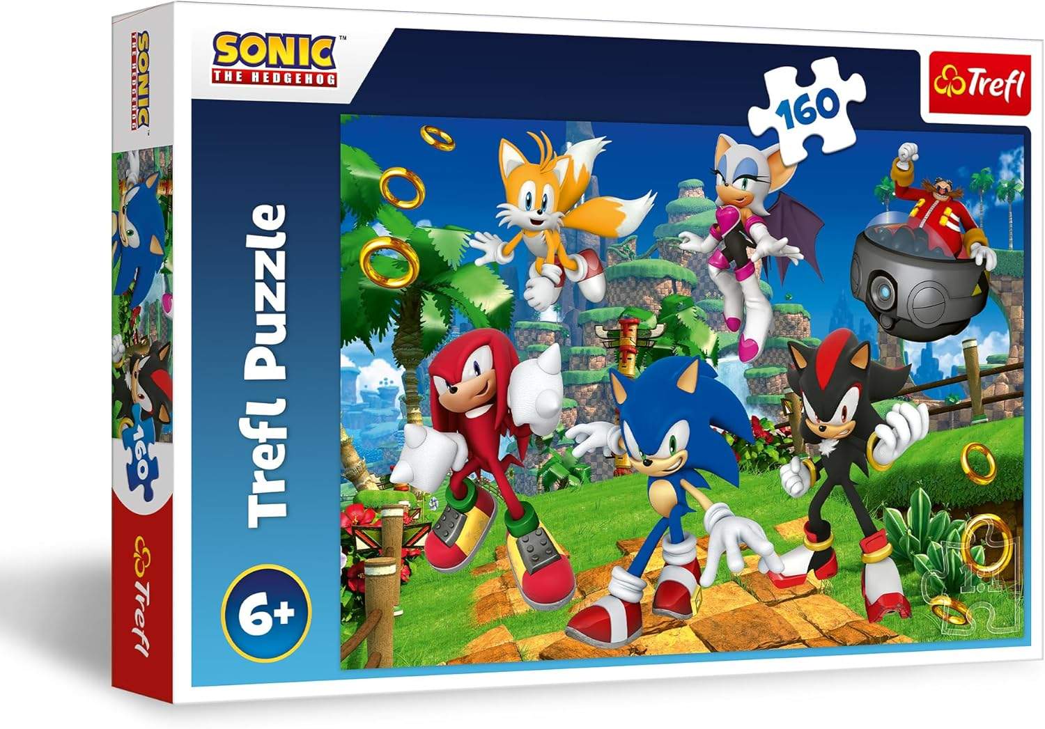 Puzzle Sonic The Hedgehog 160 elementów – barwny kolaż