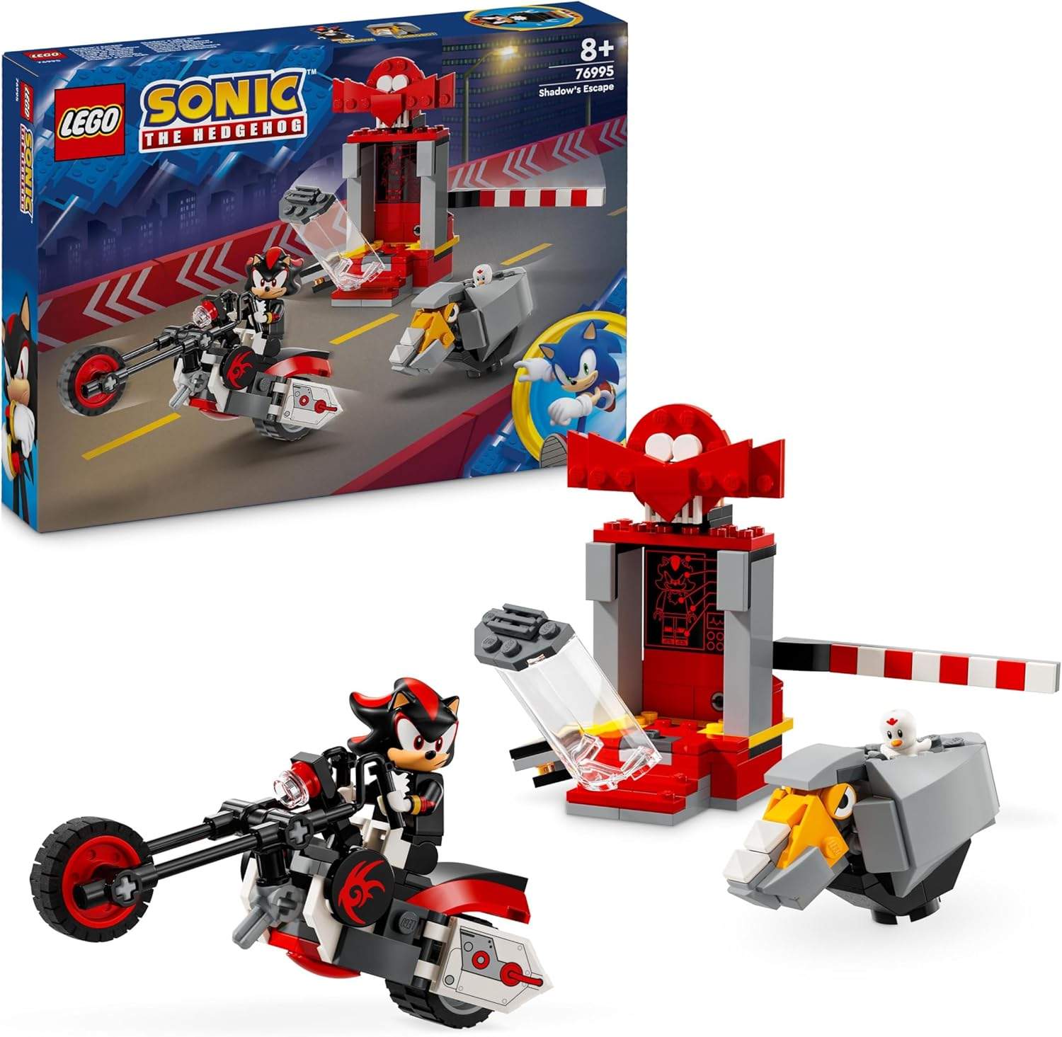 LEGO Sonic the Hedgehog Shadow the Hedgehog — ucieczka: Motor-Zabawka dla Dzieci