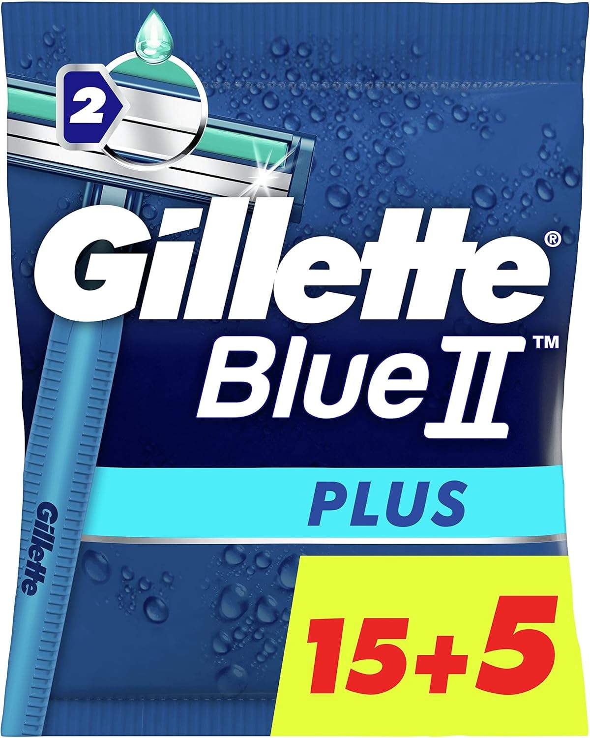 Gillette BlueII Plus opakowanie 15+5