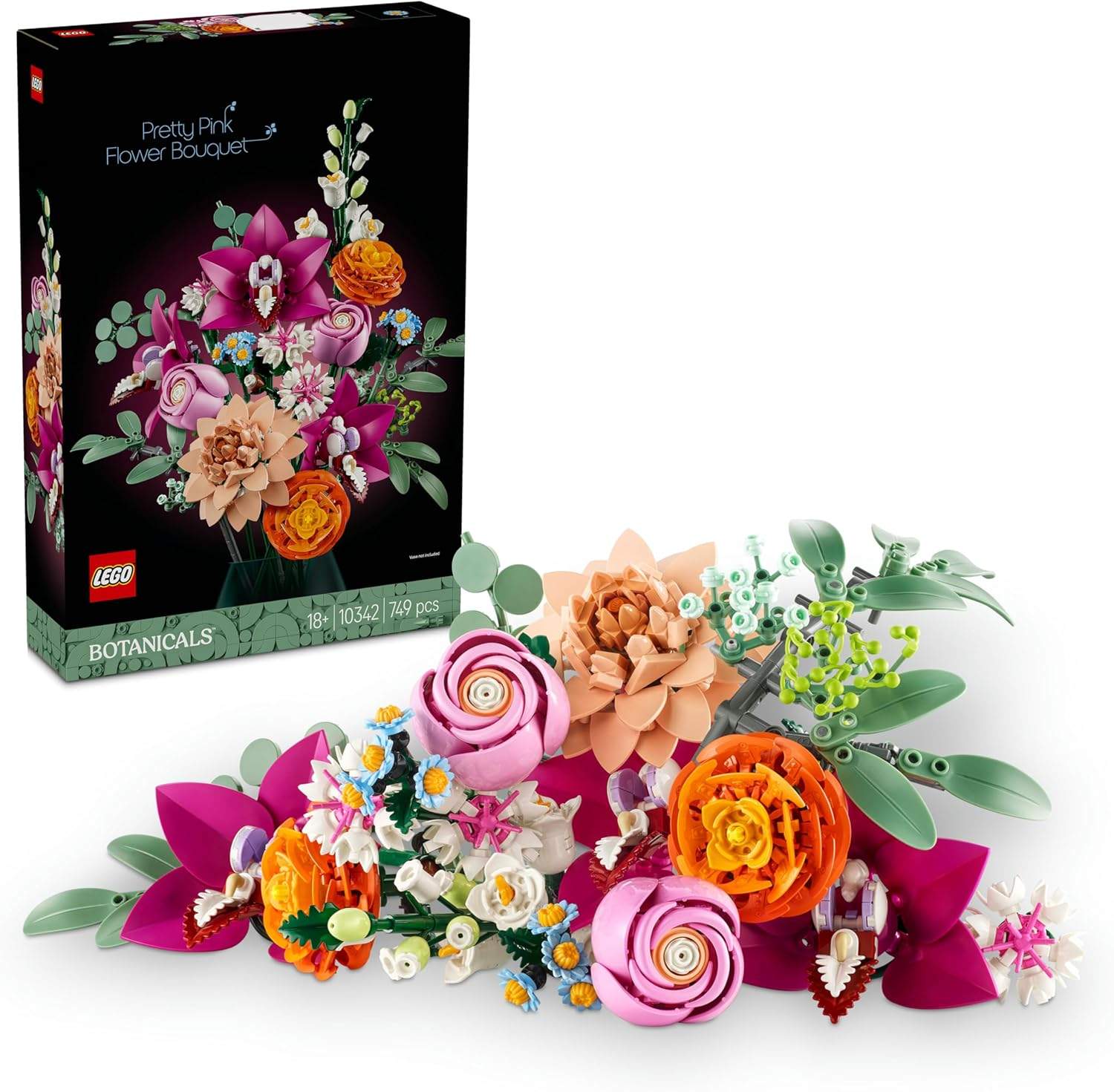 LEGO Botanicals Piękny bukiet różowych kwiatów