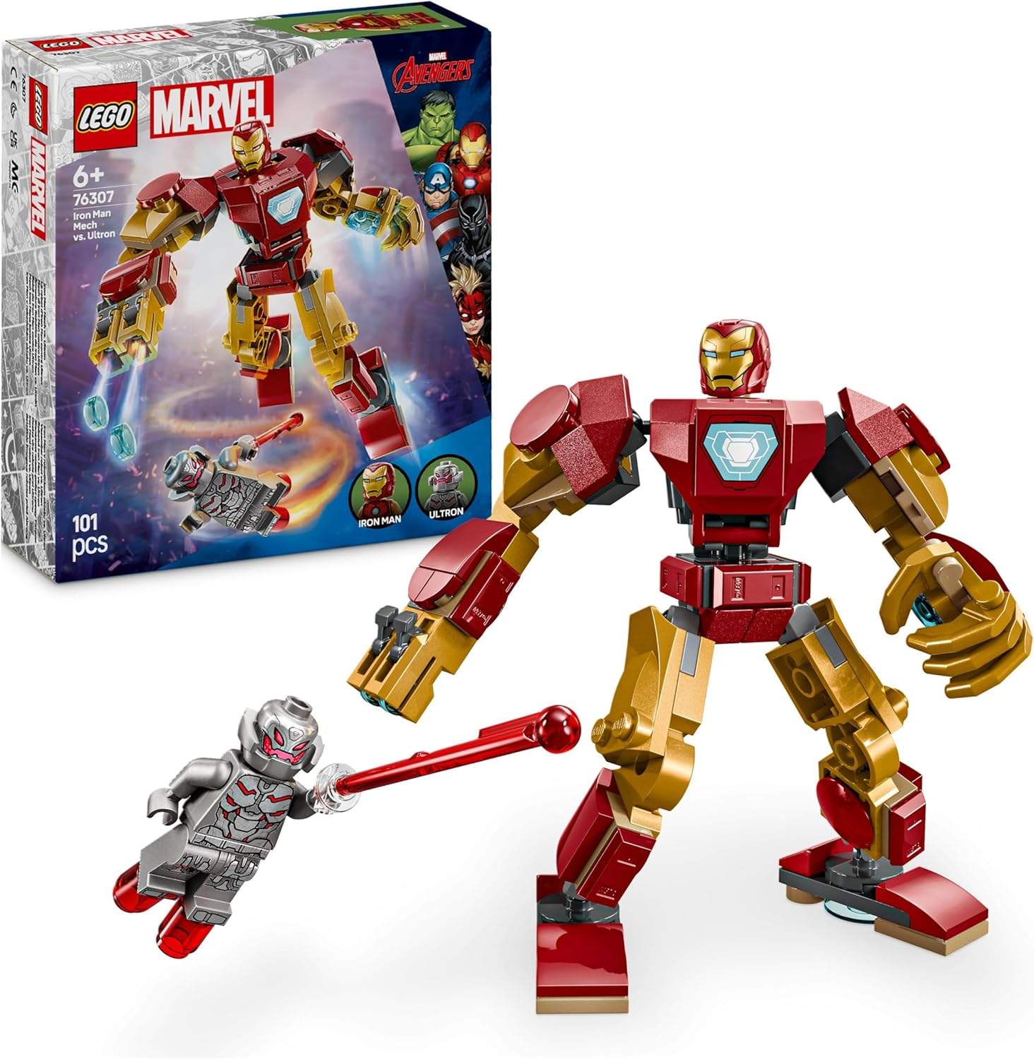 LEGO Marvel Mech Iron Mana kontra Ultron – Zestaw Konstrukcyjny