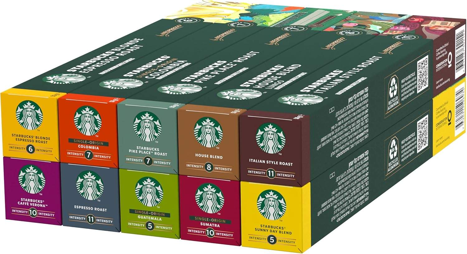 STARBUCKS Discovery Variety Pack - 100 Kapsułek Kawy do Nespresso