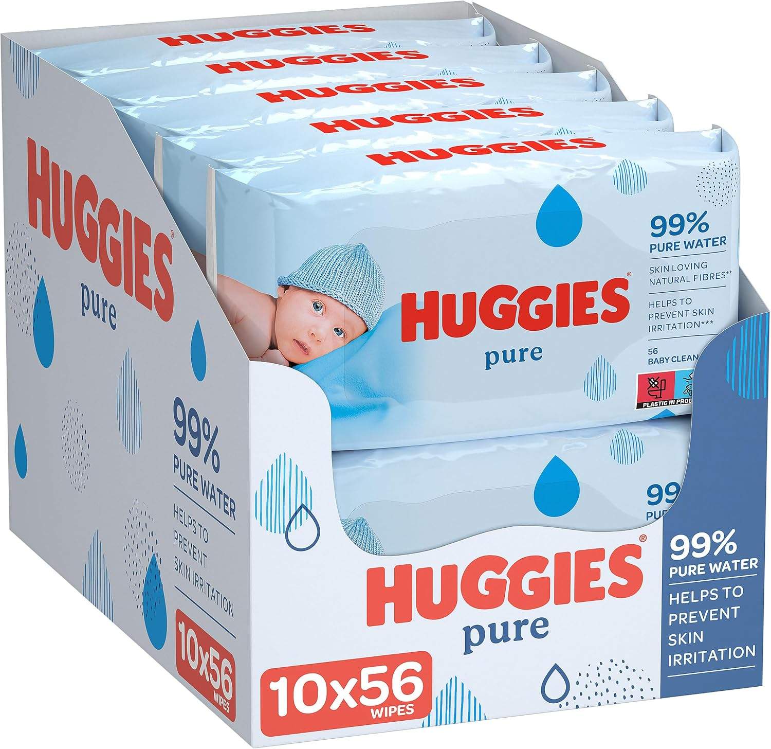 Huggies Pure Chusteczki Nawilżane - opakowanie