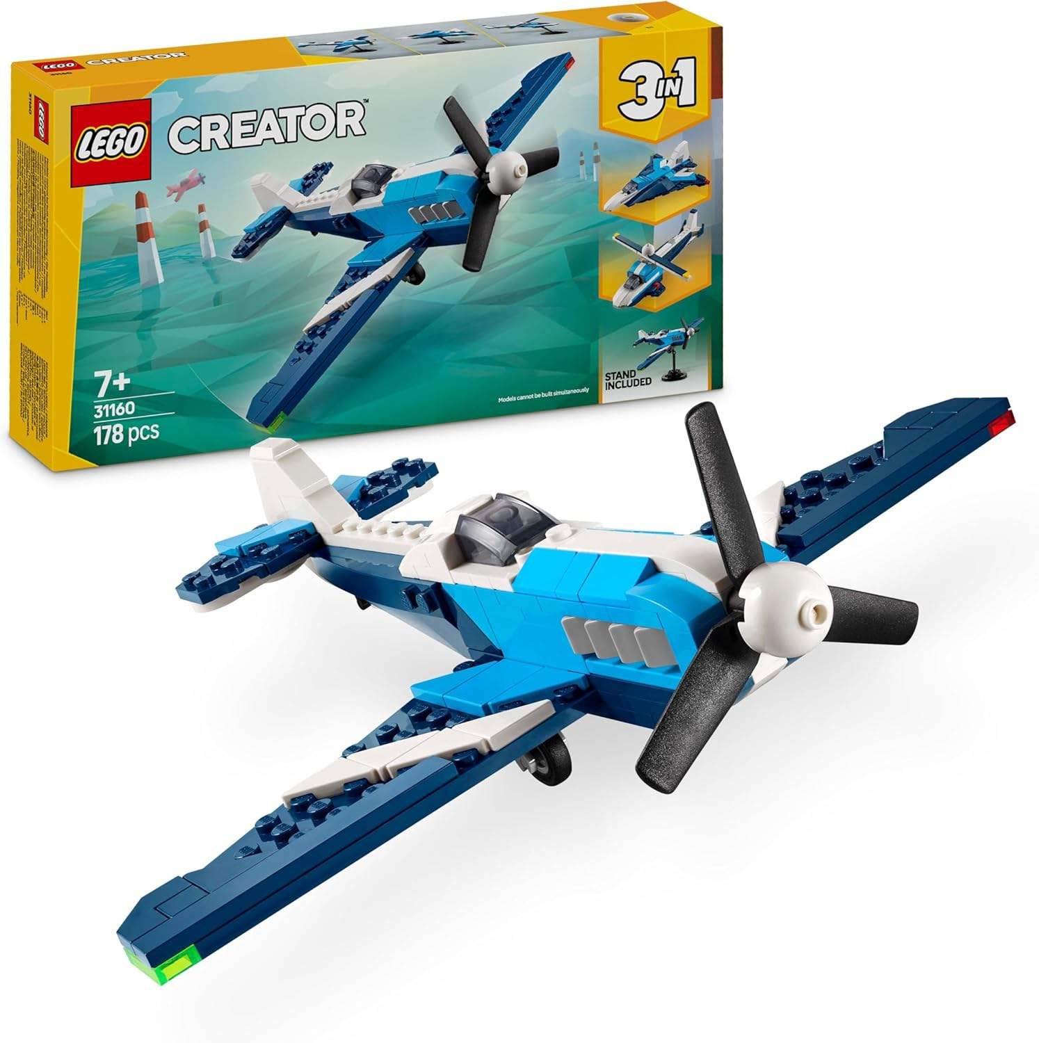 LEGO Creator 3 w 1 Statek Powietrzny: Samolot, Odrzutowiec, Helikopter