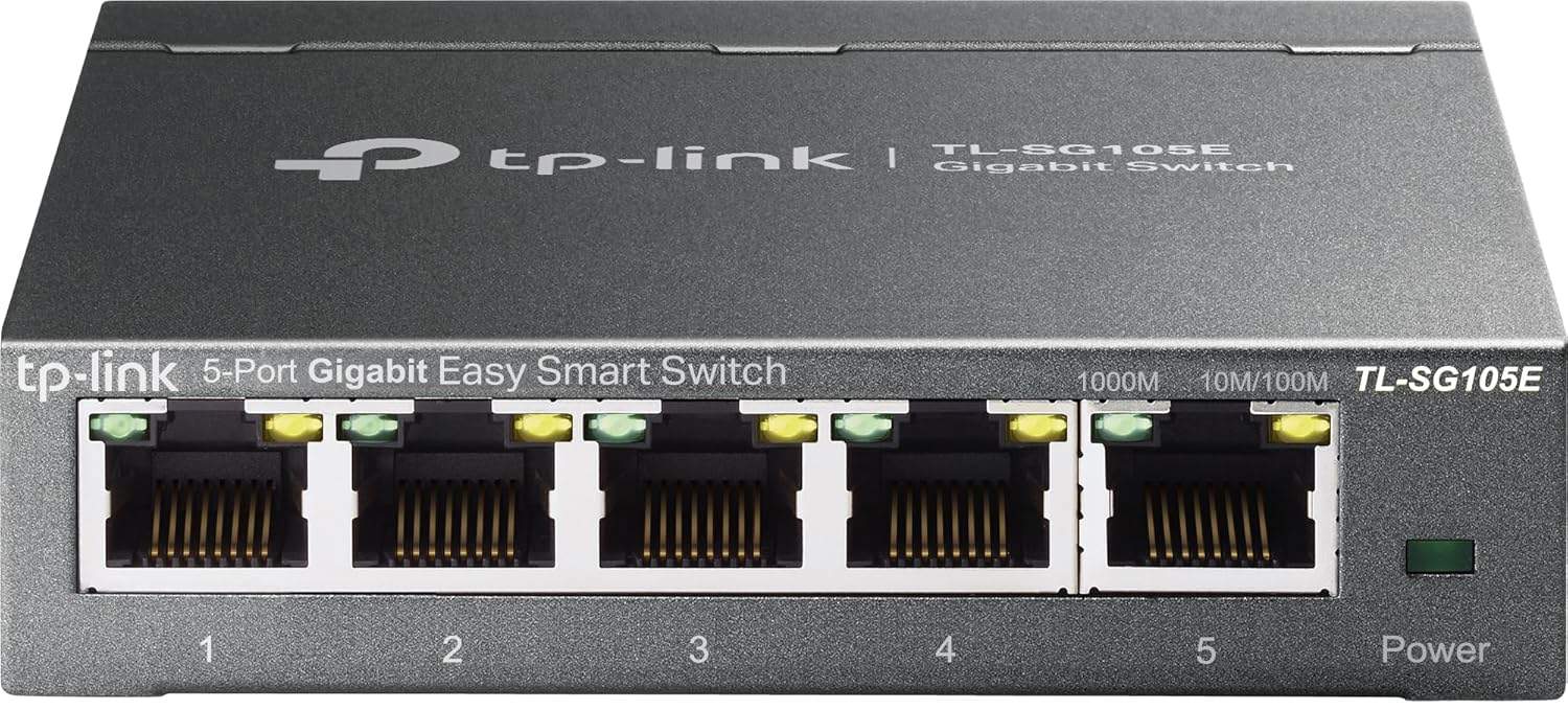 TP-Link TL-SG105E Przełącznik Sieciowy – Widok z przodu